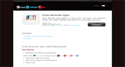 Desktop Screenshot of crossbrowserajax.com