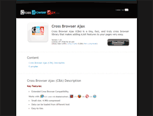 Tablet Screenshot of crossbrowserajax.com